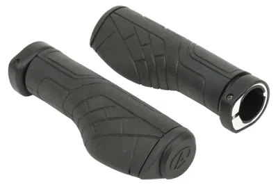 Produktbild von Fahrrad Lenkergriffe AGR Ergo R35 130mm GripLock Schraubgriff schwarz