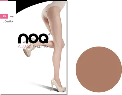 Produktbild von Jowita halbmatte glatte Strumpfhose 15 DEN 4 Golden