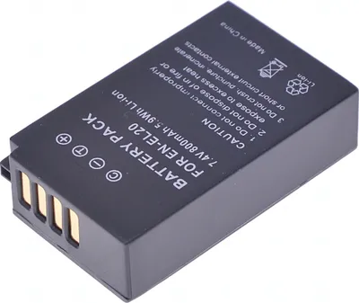 Produktbild von T6 Power Akku für Nikon 1 S1, Li-Ion, 7,4 V, 800 mAh (5,9 Wh), schwarz