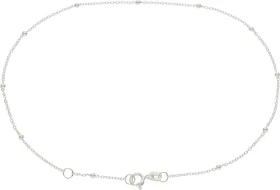 Produktbild von Fußkette Silber 925 Ankernuster mit Kugeln Länge 25 cm, Breite 1,1 mm JL48-04-0109  Germany