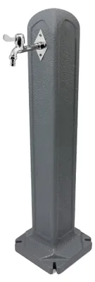 Produktbild von Wasserzapfsäule 91,5 cm Garten Wassertanker grau Wasserhahn Bewässerung Kunststoff Gartenschlauch