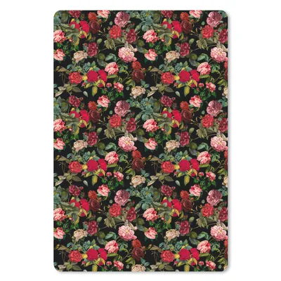 Produktbild von MuchoWow® Mauspad Mousepad Blumen - Rot - Rosen 18x27 cm - Mousepads - Maus Mat - Pad - Mausunterlage