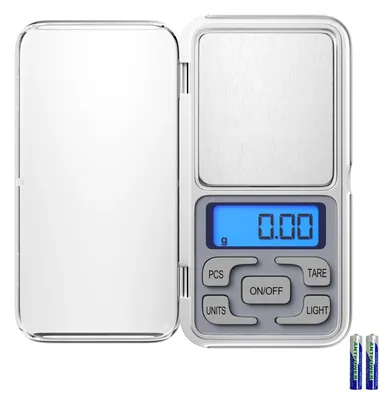 Präzisionswaage 500 g / 0,01 g, Mini-Küchenwaage aus Edelstahl