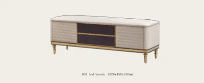 Produktbild von Design Hocker Bank Luxus Pouf Fußhocker Möbel Polsterhocker Sitzhocker Ottomane