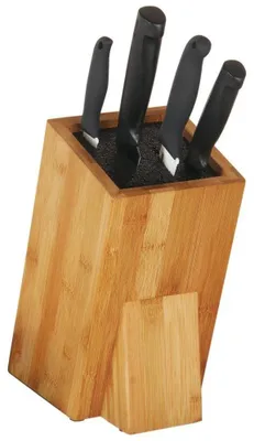 Image de Bloc à couteaux en bambou - Rangement à couteaux - Bambou - Marron