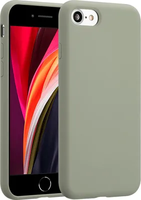 Zdjęcie produktu dla Accezz Liquid Silicone Backcover dla Apple iPhone SE (2022 / 2020) / 8 / 7 - Cooper Green