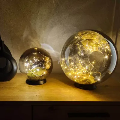 Produktbild von s.luce Orb LED-Dekolampe Glaskugel Ornament Tischlampe Tischleuchte Dekoleuchte