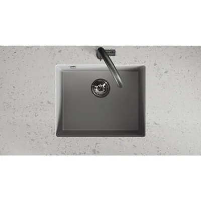 Produktbild von Einbeck-Spüle aus Granit, grau 460 mm (L) x 560 mm (B) x 200 mm (T)