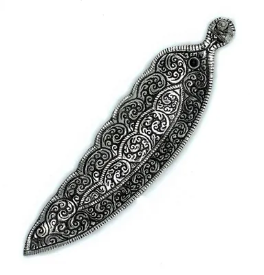 Produktbild von Räucherstäbchenhalter Buddha silber Blatt Metall Figur Räucherkegelhalter