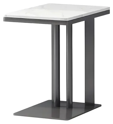 Productafbeelding van Moderne zwarte salontafel, design, metalen woonkamer tafel
