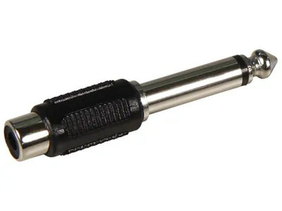 Image de Adaptateur audio RCA femelle > jack 6,35 mm mono