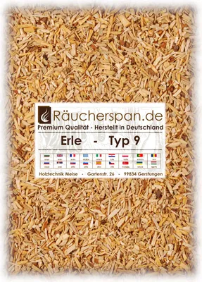 Produktbild von Räucherraspel von räucherspan.de - jetzt auch bei Kaufland - für Rauch-/Kaltrauchgenerator - Erle Typ 9, 4kg