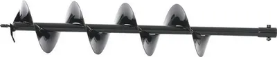 Produktbild von Erdbohrer-Aufsatz Ø 150 mm, 760 mm Bohrtiefe, Bohrschnecke aus hochfestem Stahl mit präziser Stechspitze, 20 mm Schaftaufnahme