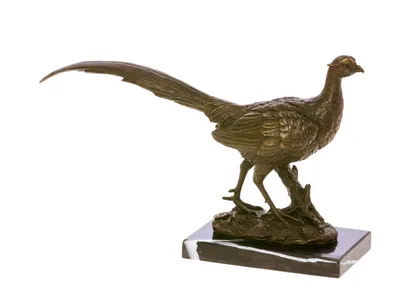 Produktbild von Bronze Fasan Rebhuhn Bronzeskulptur Bronzefigur Skulptur Figur Antik-Stil