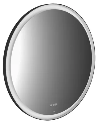 Produktbild von emco round black Lichtspiegel, Durchmesser 1000mm, mit LED-Beleuchtung, schwarz, 441324810