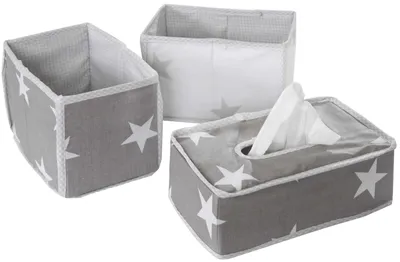 Zdjęcie produktu dla Roba zestaw 3 organizerów pielęgnacyjnych "Little Stars"; 212105V190
