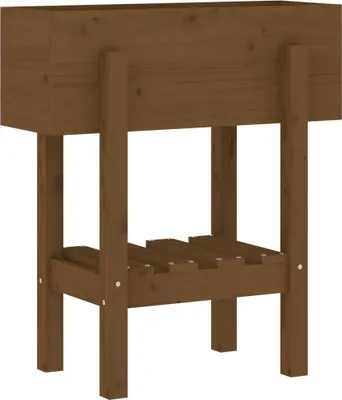 Produktbild von vidaXL Pflanzkübel Honigbraun 62x30x69 cm Massivholz Kiefer