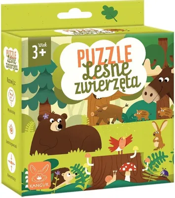 Zdjęcie produktu dla Puzzle 30 elementów dla dzieci Leśne Zwierzęta