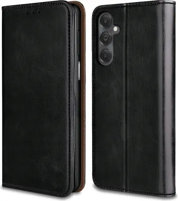 Obrázek produktu pro Pouzdro pro Samsung Galaxy A15 4G | A15 5G KOŽENÁ PENĚŽENKA MAGNETICKÁ + SKLO