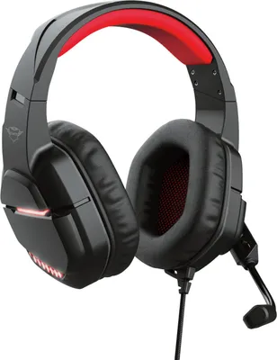 Obrázek produktu pro Trust GXT 448 Nixxo, Kabel, Hraní, 20 - 20000 Hz, 426 g, Sluchátka s mikrofonem, Černá, Červená