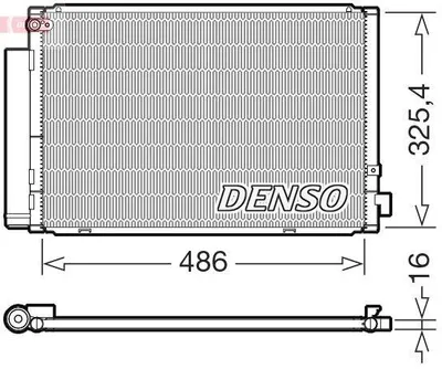 Produktbild von DENSO DCN50126 Kondensator Klimaanlage Klimakondensator für TOYOTA IST (NCP6)