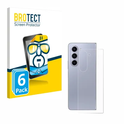 Produktbild von 6x Für Samsung Galaxy Z Fold 5 (Rückseite) Schutzfolie BROTECT Displayschutz Display Schutz Folie Klar Transparent