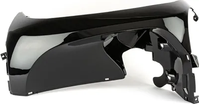Produktbild von Unteres Beinschild STR8, rechts schwarz für MBK Ovetto / Yamaha Neo's ab 2008