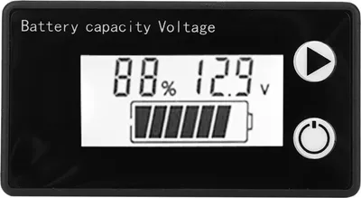 Image de Indicateur de capacité de la batterie, Tension de capacité de la batterie, Testeur de capacité de la batterie, Testeur de batterie au lithium, Voltmètre de batterie