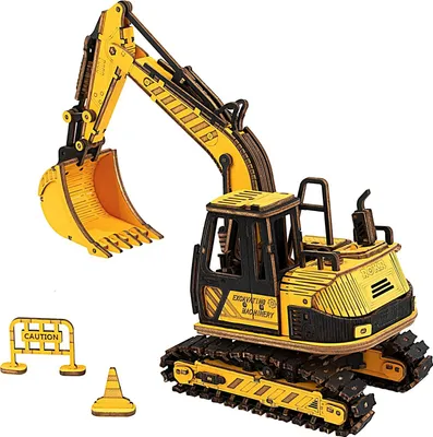 Produktbild von ROBOTIME Rokr 3D Holzpuzzle Digger 395 Teile