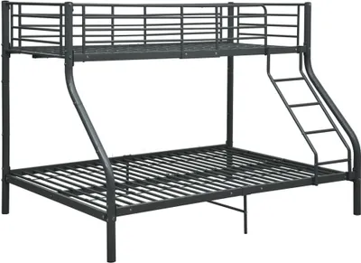 Immagine prodotto di Letto a Castello Nero in Metallo 140x200 cm/90x200 cm