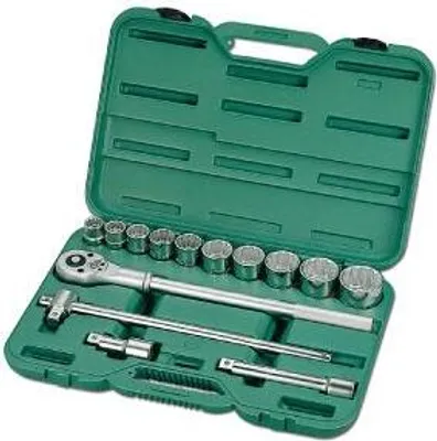 Produktbild von Honiton Zestaw Kluczy 14 Elementw 34 Nasadki 12Ktne 6214