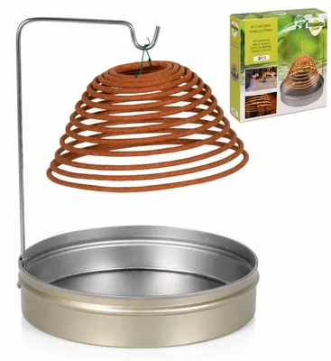 Productafbeelding van Benza Citronella Wierookspiraal Set van 3 – Inclusief Houder en Ophangstandaard – Tegen Muggen en Insecten, AI-gegenereerde afbeelding