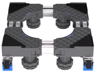 Obrázek produktu pro Stojan na pračku, nastavitelné multifunkční provedení, ekologický design, černá barva