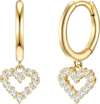 Produktbild von Glanzstücke München Creolen Herz Sterling Silber Zirkonia 50083187
