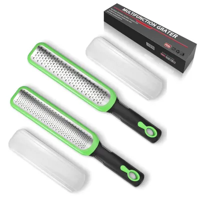 Zestenreiß-Set 2er-Pack, Edelstahl, mit Schutzhülle