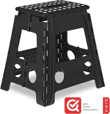 Immagine prodotto di Sgabello pieghevole XL nero