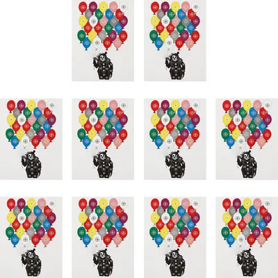 Immagine prodotto di 10pcs bersagli di tiro carta tiro con l'arco freccia caccia accessori tiro 45x32 cm pagliaccio palloncino