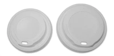 Wegwerfdeckel für 8-oz-Kaffeebecher, 100 Stück, weiß