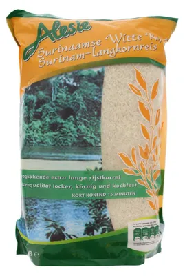 Image de Alesie Surinaamse Witte Rijst 4500g – Riz blanc à grains longs du Suriname
