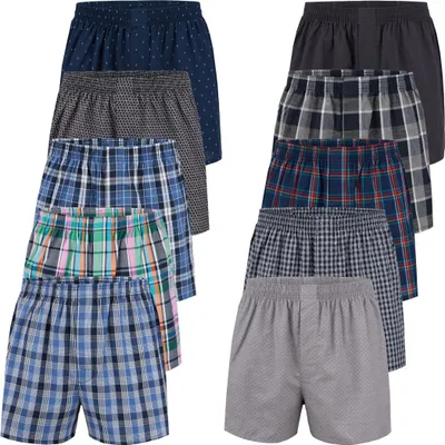 Produktbild von City Life Herren Boxershorts Shorts Boxer Webboxer (10er Pack) Sparpack S - 4XL - Grösse: XL, Farbe: Mehrfarbig (Classic Multicolour 5 C-10-5)