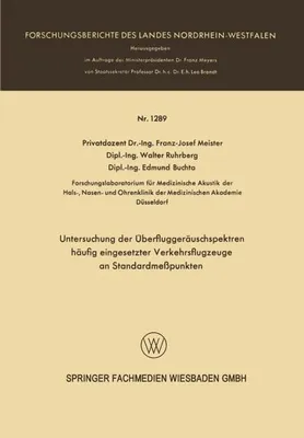 Zdjęcie produktu dla Untersuchung der Überfluggeräuschspektren häufig eingesetzter Verkehrsflugzeuge an Standardmeßpunkten