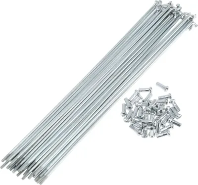 Produktbild von 36 Set 13G Fahrradspeichen 213mm Fahrradrad Speichen Verzinkter Kohlenstoffstahl Silberton