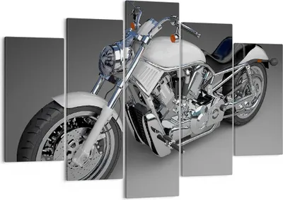 Produktbild von Bild auf Leinwand - Leinwandbild - Motorrad Geschwindigkeit Motor - 150x100cm - Wand Bild - Wanddeko - Leinwanddruck - Bilder - Kunstdruck - Leinwand bilder - Wandkunst - EA150x100-0516