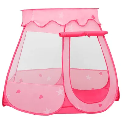 Immagine prodotto di vidaXL Tenda da gioco per bambini con 250 palline Rosa 102x102x82 cm