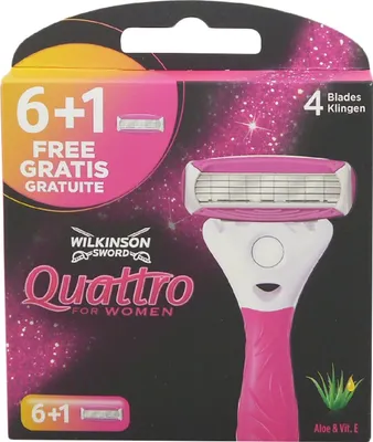 Obrázok produktu pre Holiace čepele Wilkinson Sword Quattro For Women – 7 ks