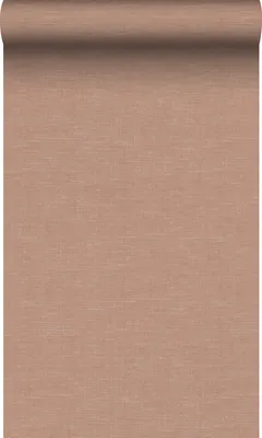 Immagine prodotto di Origin Wallcoverings carta da parati liscia effetto lino terracotta 53 cm x 10.05 m