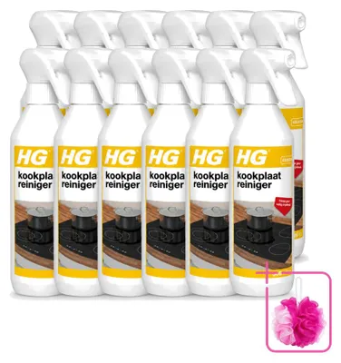 Produktbild von 12 x HG Kookplaatreiniger Spray - 500 ml - Sparpackung - 12 Stücke
