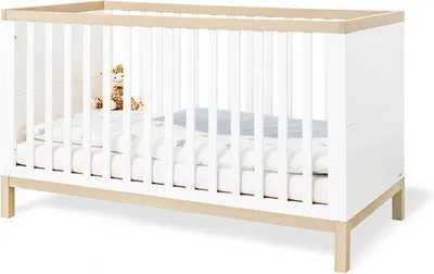 Obrázok produktu pre Detská postieľka Light – postieľka pre bábätko z masívneho dreva – 145 cm x 75 cm x 84 cm
