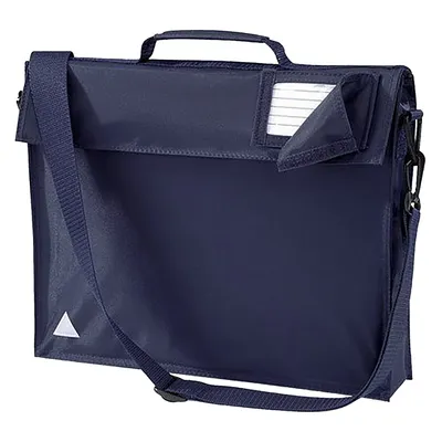 Produktbild von Quadra Jugend Büchertasche mit Schulterriemen (5 Liter) BC754 (Einheitsgröße) (Marineblau)