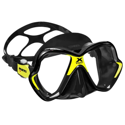 Produktbild von Mares X-Vision Ultra - Liquid Skin Tauchmaske, Farbe:schwarz/gelb